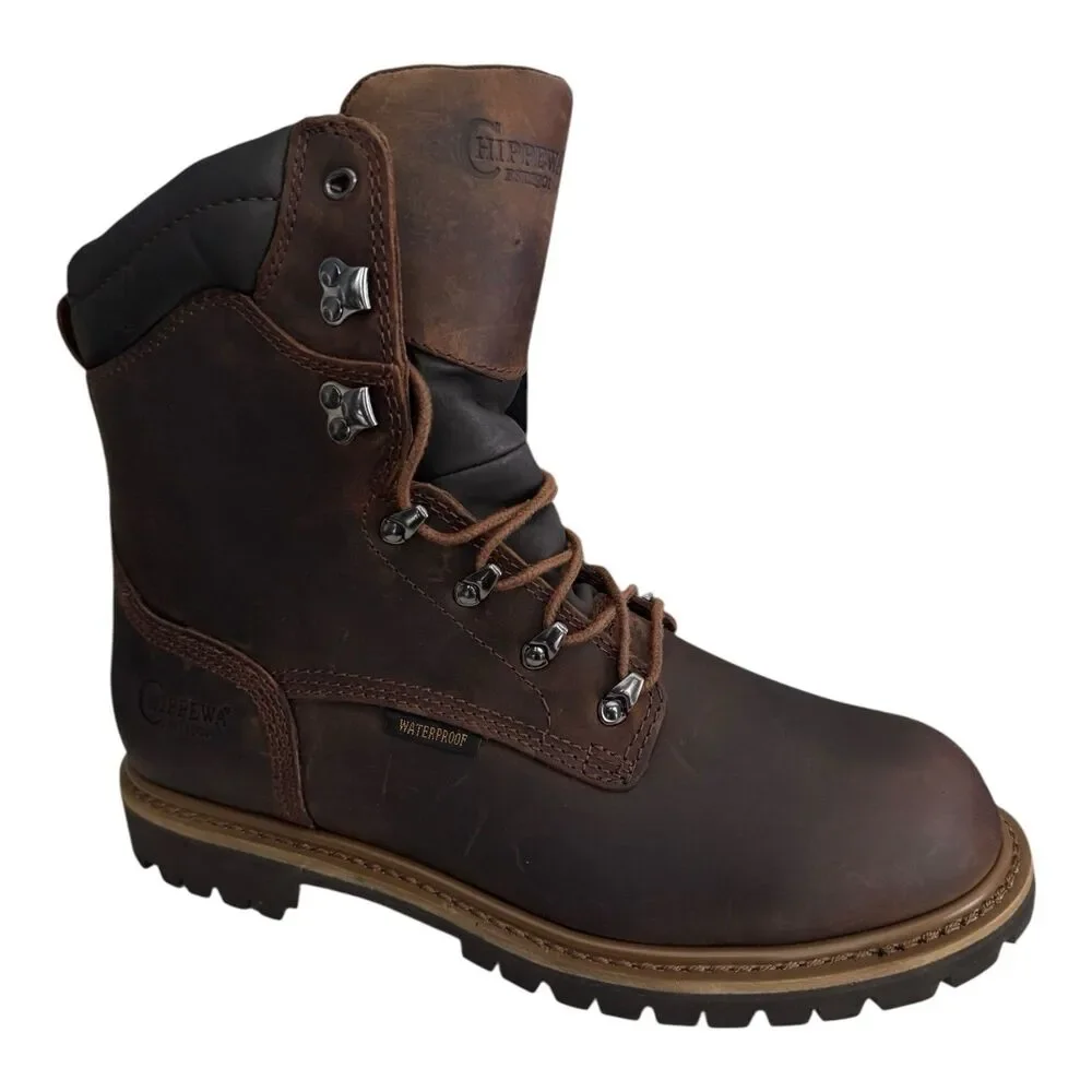 Chippewa 55069 Birkhead 8” Work Boots Men’s‎ 9.5 XW Leather Waterproof Steel Toe